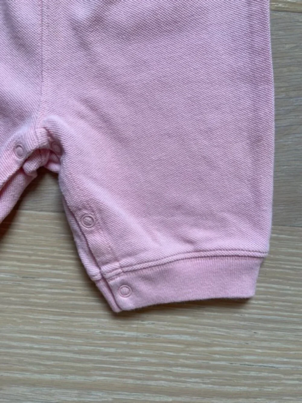 Ralph Lauren Pink Cotton mesh baby romper, size: 3M